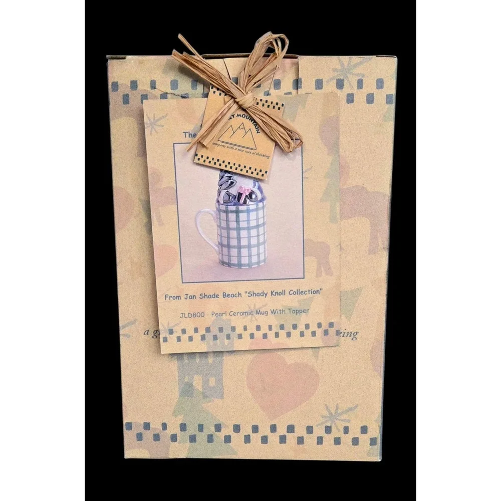 Crazy Mountain plaid ceramic